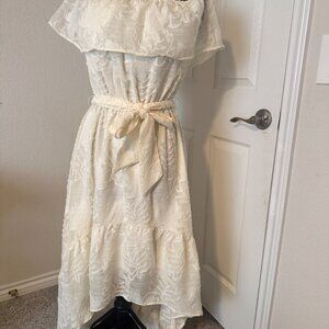Baltic Born Ivory High Low Dress - Large